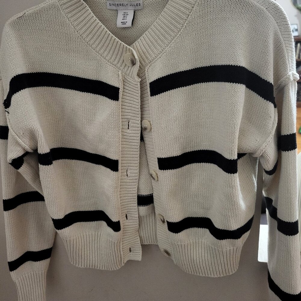 Sincerely Jules striped cardigan